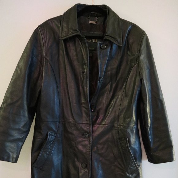 DANIER Leather Coat - Picture 1 of 2